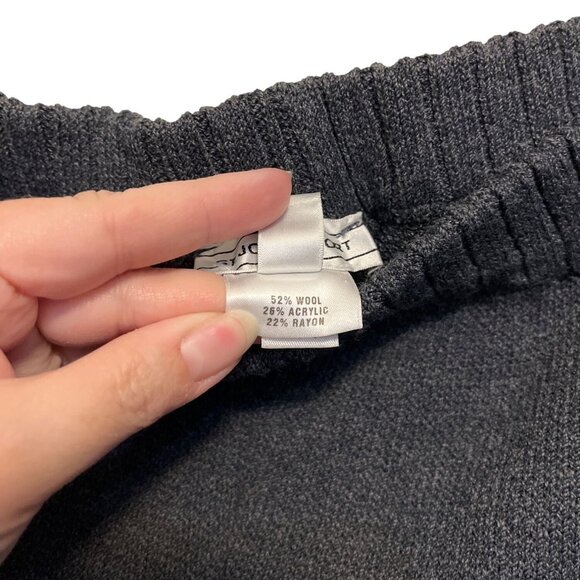 St. John Sport Heather Grey Knit Zip-Up Sweater Set Womens Soft & Cozy Size XL - Picture 10 of 10